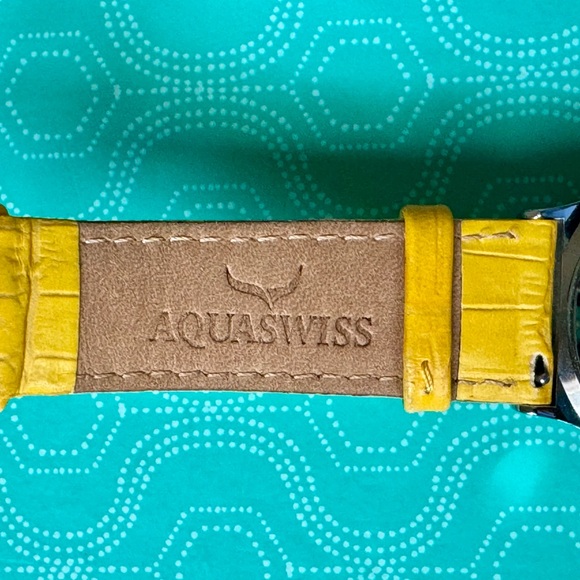 AquaSwiss Watch Swiss Quartz Movement with Yellow Citrines - Picture 8 of 9